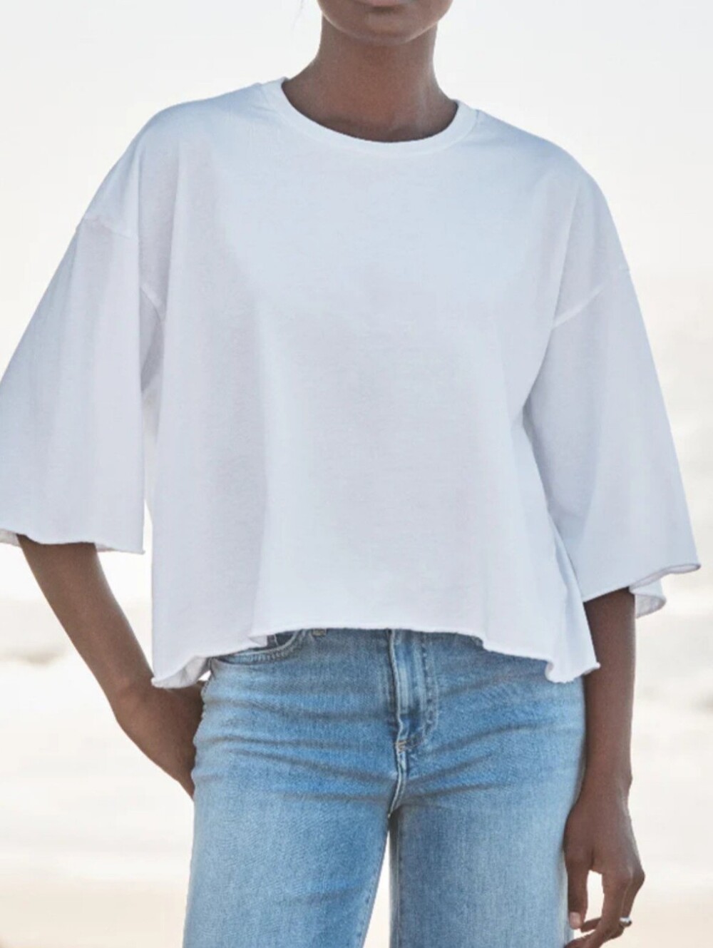 Free People Split-back Overlapping Tunic Style Super  Oversized Top.